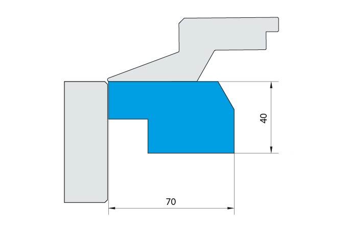 inserti per traversa inferiore divisi 40 mm